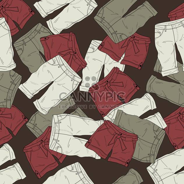 Vector background with different fashion shorts - Free vector #126118