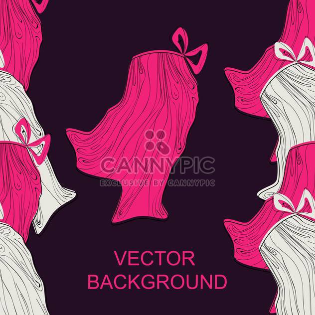 Vector colorful background with fashion female skirts - vector #126668 gratis