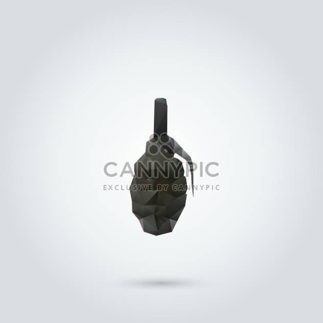Abstract manual grenade on white background - vector gratuit #126728 