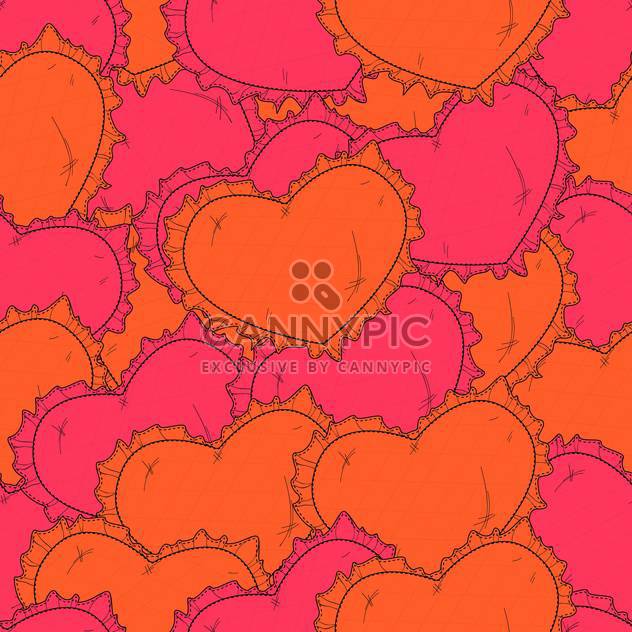 Valentine's day background with hearts - Free vector #126778