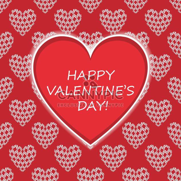Vector card with congratulations for Valentine's day - vector gratuit #126838 