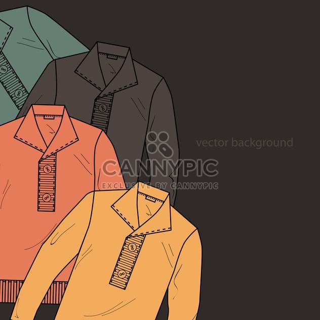 Vector background with male sweaters - бесплатный vector #127178