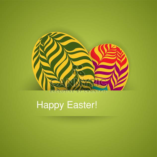 holiday background with easter eggs - vector gratuit #128058 