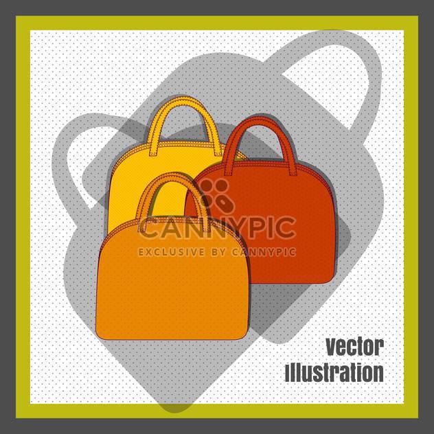 female fashion bags set - vector gratuit #129268 