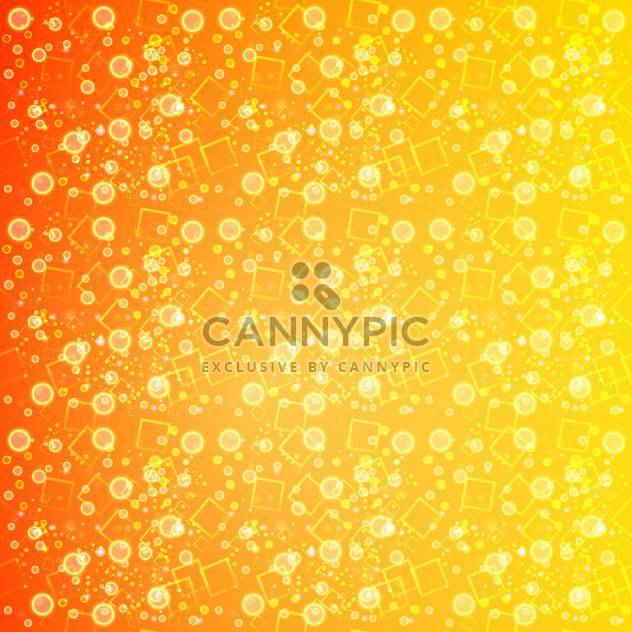 Abstract orange background with circles and squares - vector gratuit #130048 