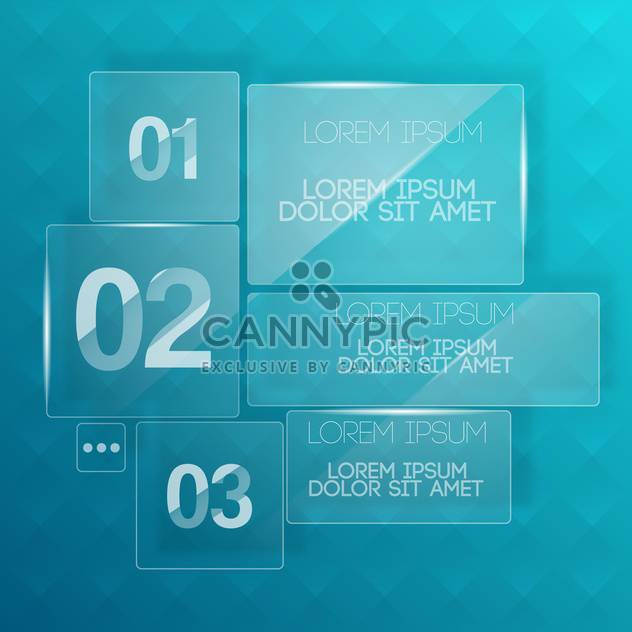 vector background with transparent glass plates - Free vector #130578