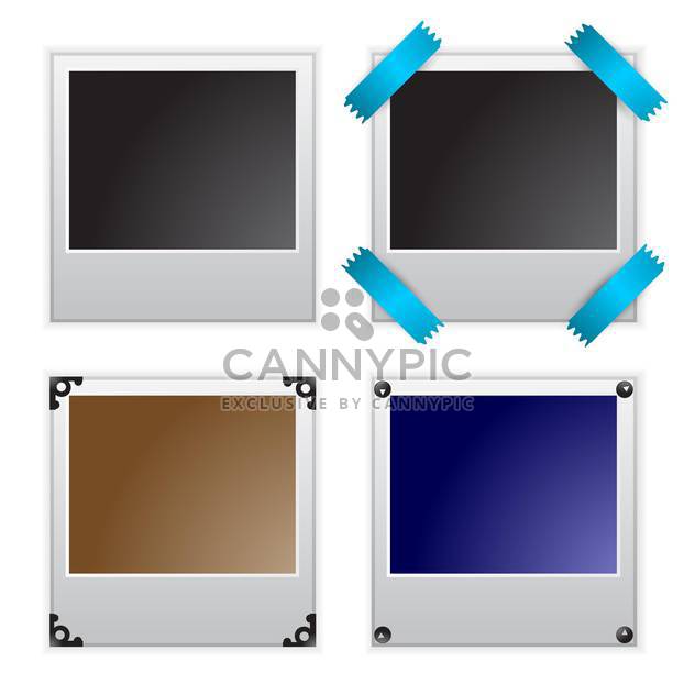 Vector illustration of polaroid photo frames - бесплатный vector #131378