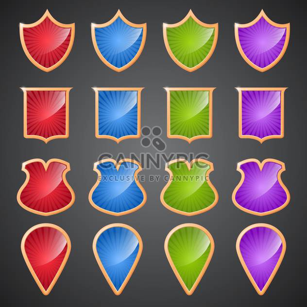 Glossy banners set vector illustration - Free vector #131518