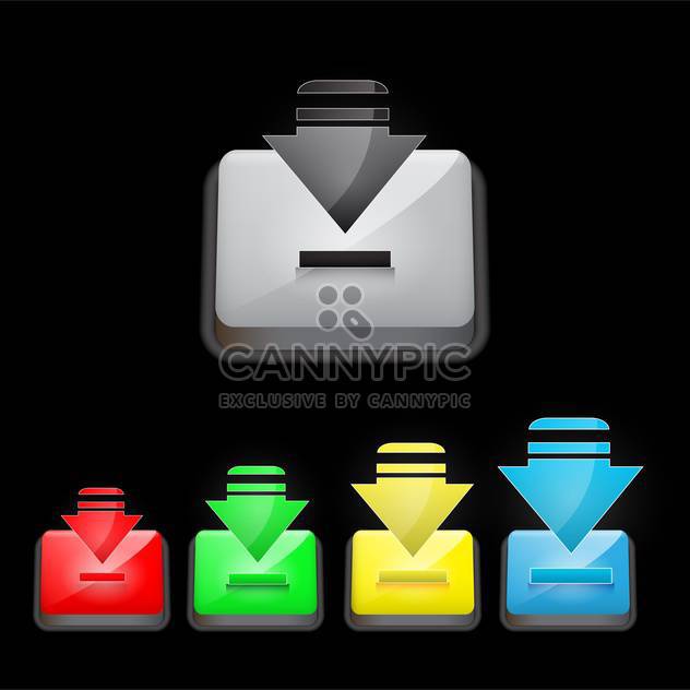 download button vector illustration - Free vector #132928