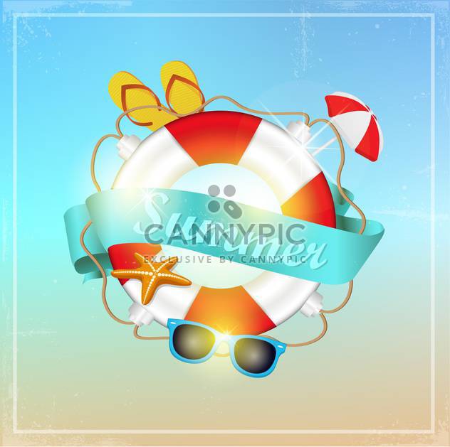 summer vector vacation background - Free vector #133388