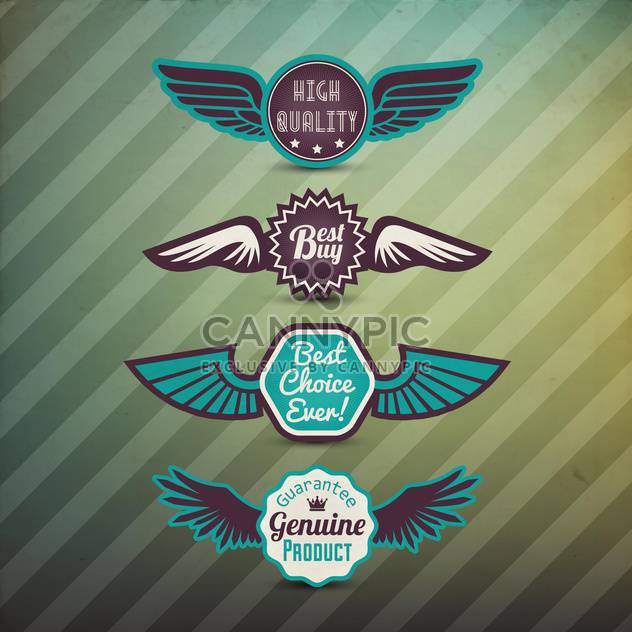 vector set of best choice labels - Free vector #133548