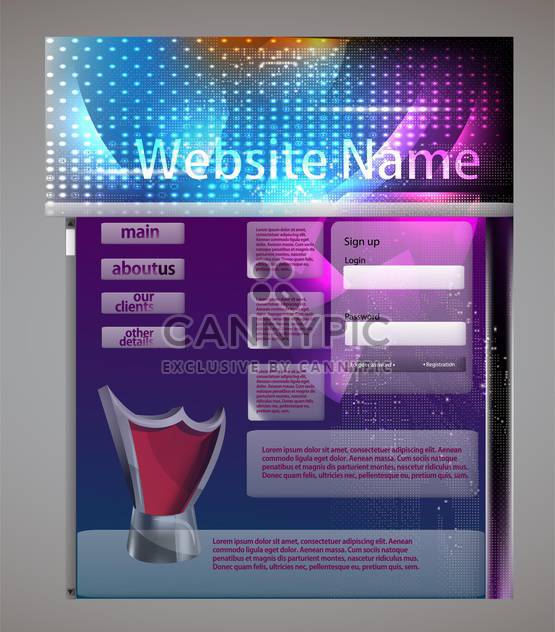 website template abstract background - vector #134358 gratis