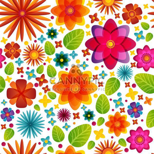 spring blooming flowers background - vector gratuit #134548 