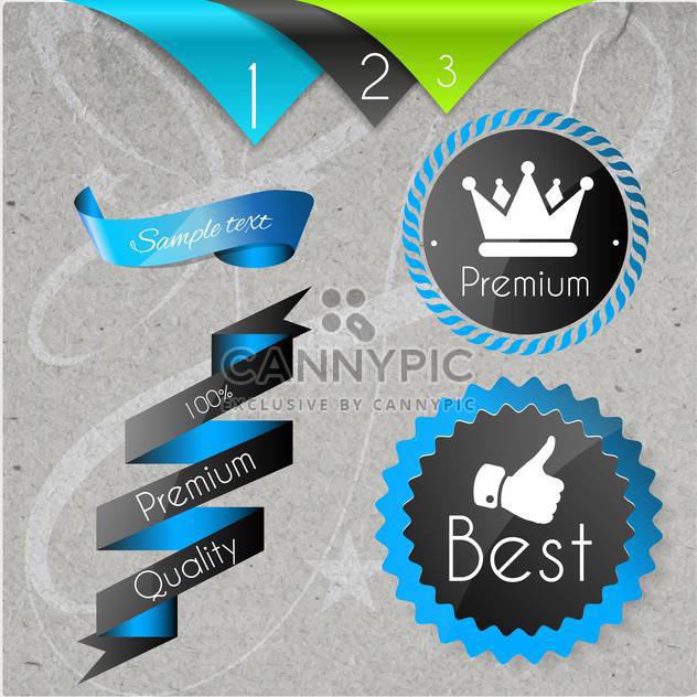 set of labels for best quality items - vector #134588 gratis