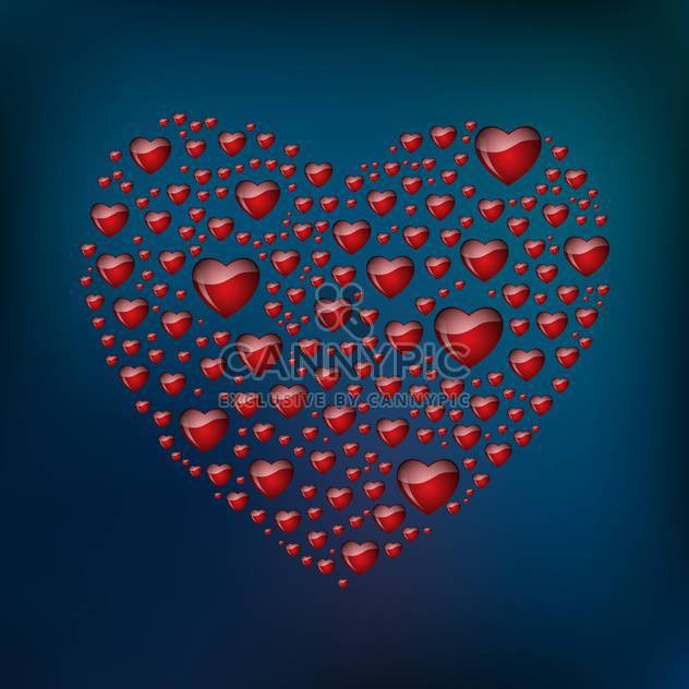 abstract heart shaped form - vector #134838 gratis