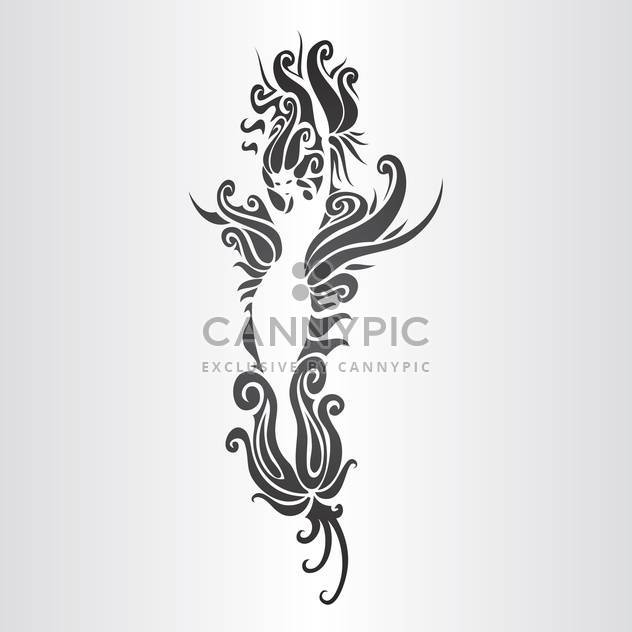 Vector illustration of floral woman silhouette on white background - бесплатный vector #125978