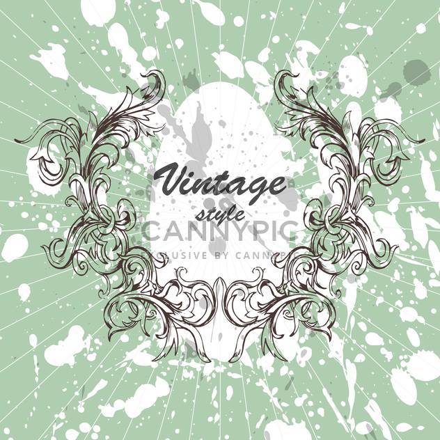 Vector vintage creative background with spray paint signs and flower ornate - Kostenloses vector #126288
