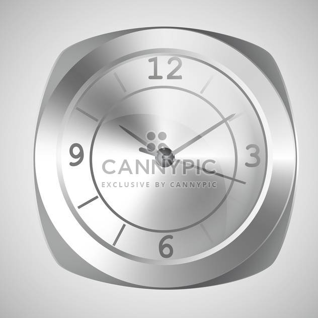 Vector illustration of wall clock on white background - Kostenloses vector #126538