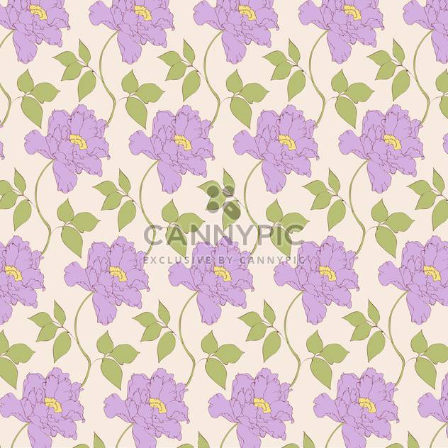 Vector vintage background with floral pattern - Free vector #126598