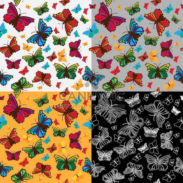 colorful illustration of beautiful butterflies background - Kostenloses vector #126628