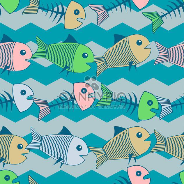 Vector colorful background with dead fish - vector #126788 gratis