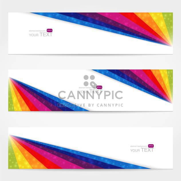 website banner set with text place - Free vector #128108