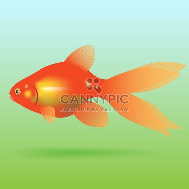 swimming goldfish vector icon - Kostenloses vector #128338