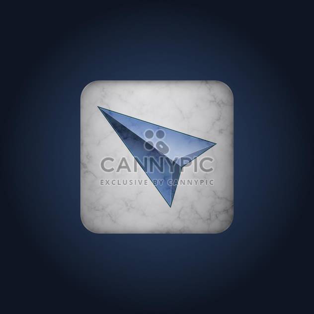 Vector blue cursor icon on marble background - Kostenloses vector #128678