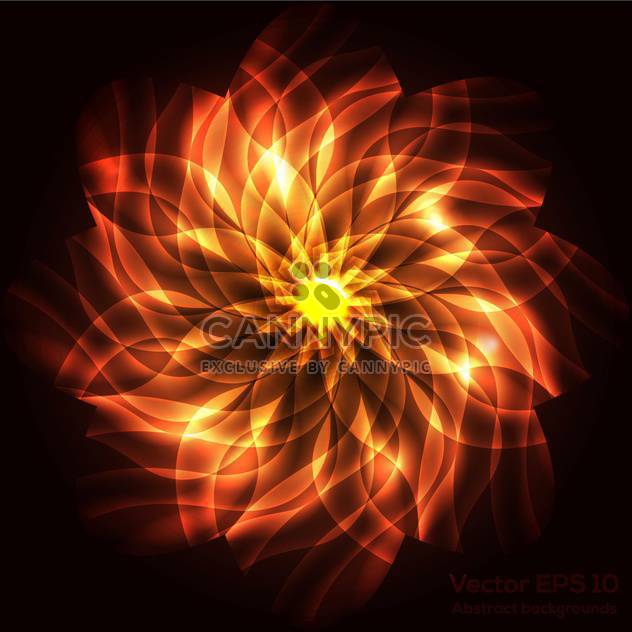 vector orange floral background - vector #129128 gratis