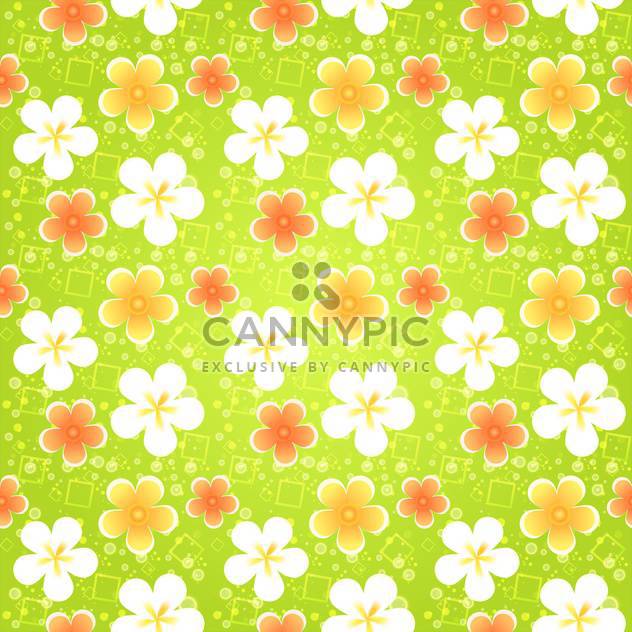 Spring floral seamless pattern with flowers - vector gratuit #130068 