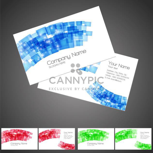 abstract creative business cards - vector #130288 gratis