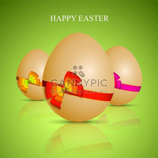 Happy easter greting card - Free vector #130398