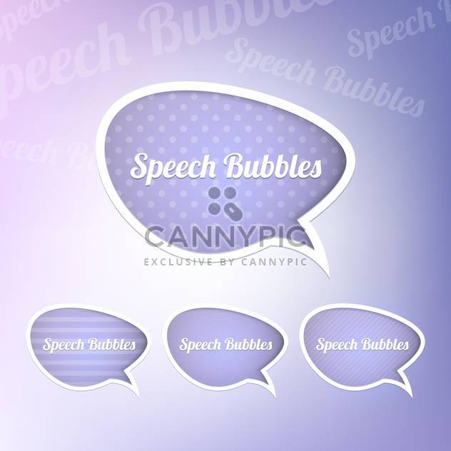 Set with speech bubbles with place for text - vector #130438 gratis