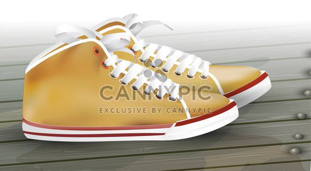 vector male sneakers illustration - Free vector #130498