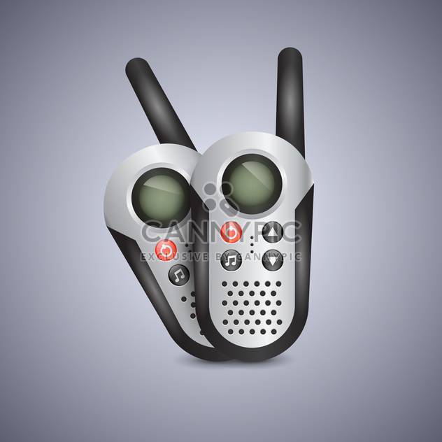 Vector illustration of generic set of walkie talkies - vector gratuit #131298 