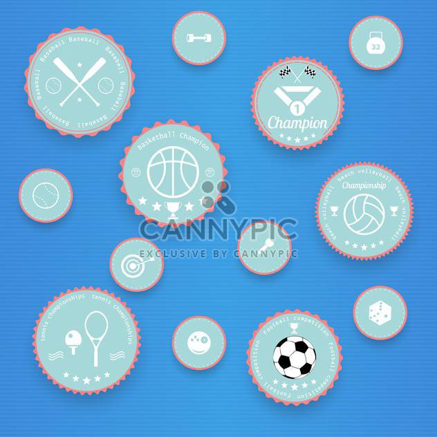 Sports vintage badges and labels - Kostenloses vector #131568