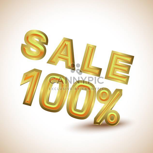 100 percent shopping sale - Kostenloses vector #132668
