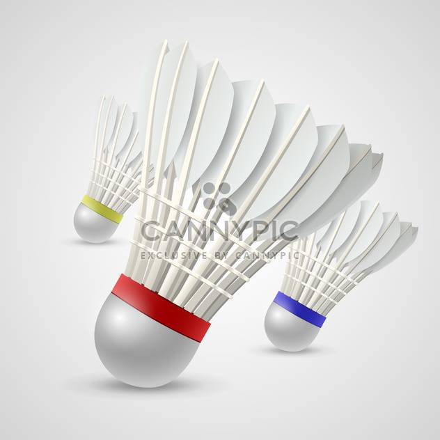 badminton game shuttlecocks vector illustration - Free vector #132808
