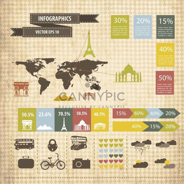 business infographic elements set - Free vector #133188