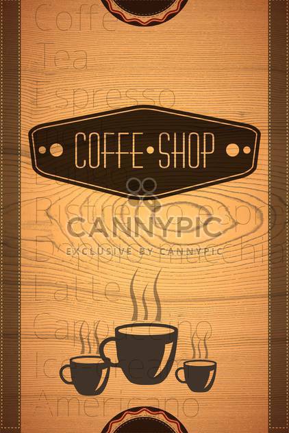 coffee shop label background - vector #133308 gratis