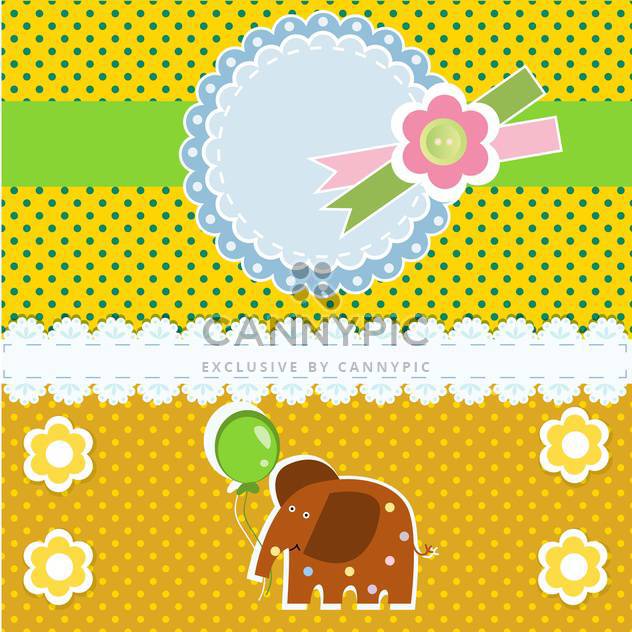 vector background with elephant animal - бесплатный vector #133438