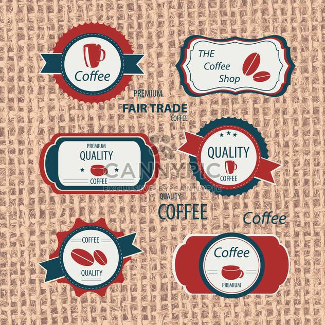 restaurant and cafe labels set - vector #133618 gratis