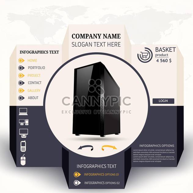 set of business infographics elements - vector #133658 gratis