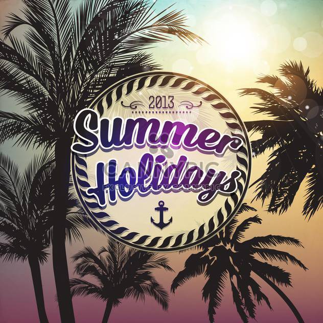 summer holidays vector background - vector gratuit #133748 