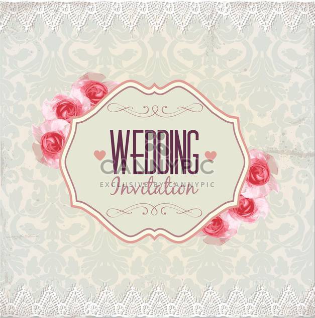 wedding invitation card background - vector #133928 gratis