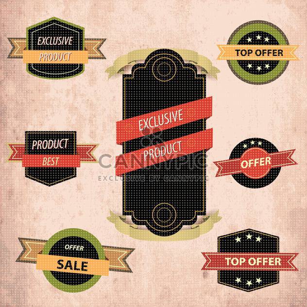 collection of high quality labels - бесплатный vector #133948