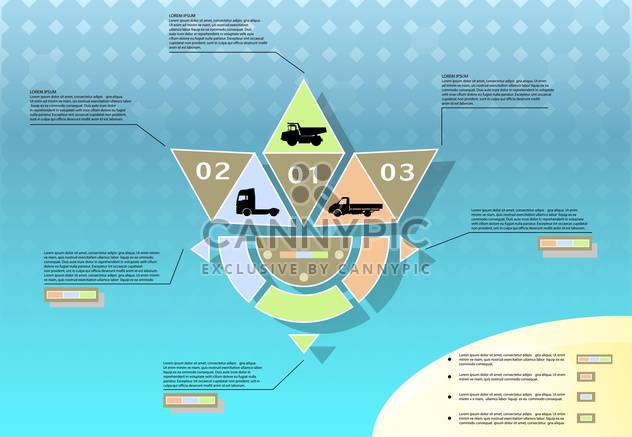 abstract transport vector infographic concept - Free vector #135228